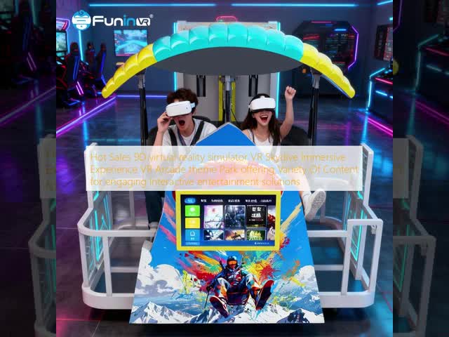 Hot Sales 9D virtual reality simulator VR Skydive Immersive Experience VR Arcade theme Park offering Variety Of Content for engaging interactive entertainment solutions