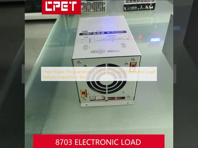 1600W Programmable Electronic Load with 3~60Vdc Range and 24-bit AD Sampling for Battery Testing