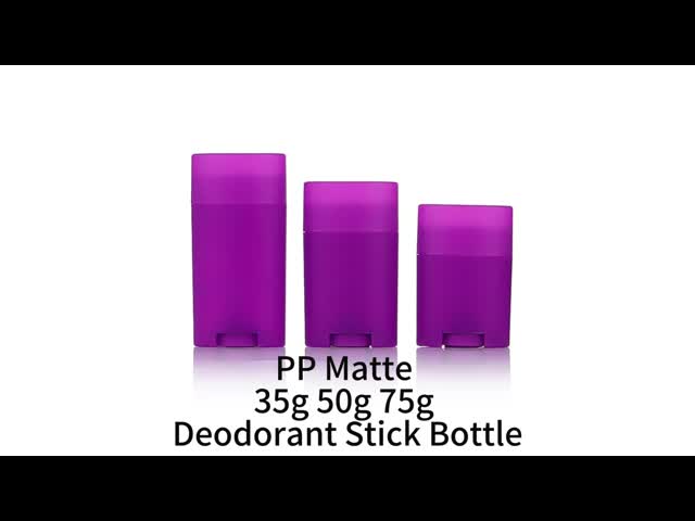 Recyclable Easy to Carry Oval Shape Twist Up Empty Deodorant Stick Container for DIY Refills