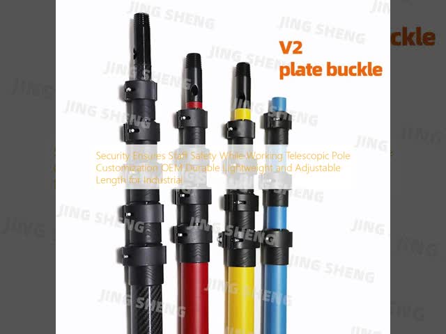 Security Ensures Staff Safety While Working Telescopic Pole Customization OEM Durable Lightweight and Adjustable Length for Industrial