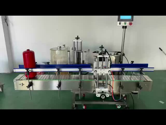 Heavy-Duty Precision Fire Extinguisher Labeling Machine with Stainless Steel Chain Plate