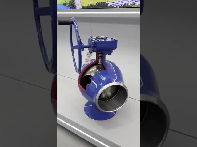 Gas Medium Welded Ball Valve with Flanged End Connections Durable Stainless Steel Material