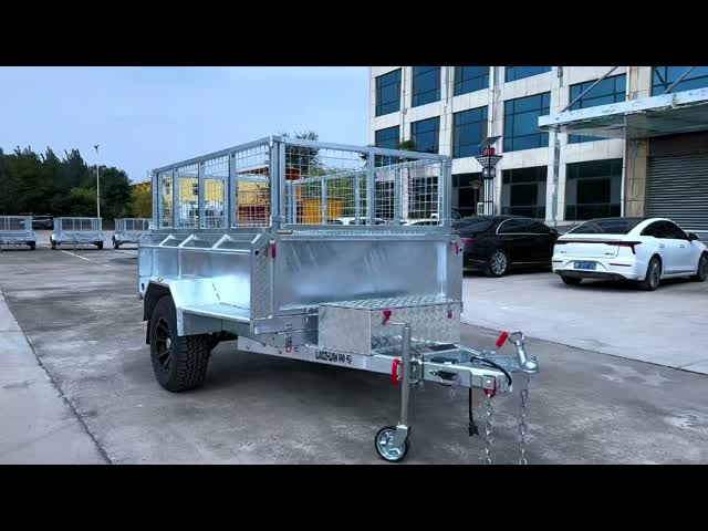 Single Axis 8x5 Hydraulic Tipper Trailer Fully Welded Dump Box Trailers ATM 2000kg
