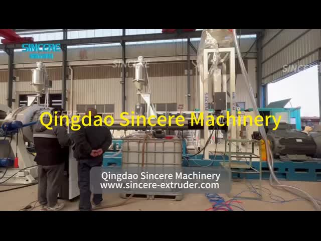 High Speed Plastic HDPE PE Pipe Extrusion Machine video