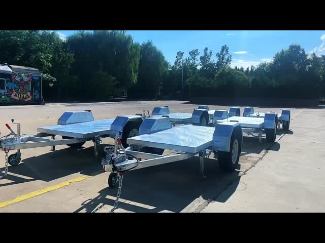 1 axes Hot Dip Galvanized Trailer OEM Trailer For Generator , Outdoor Work