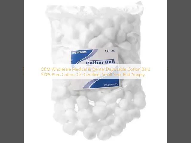 Soft Cotton Balls for Wound Care And Wound Dressing Flat Surface Long Lasting