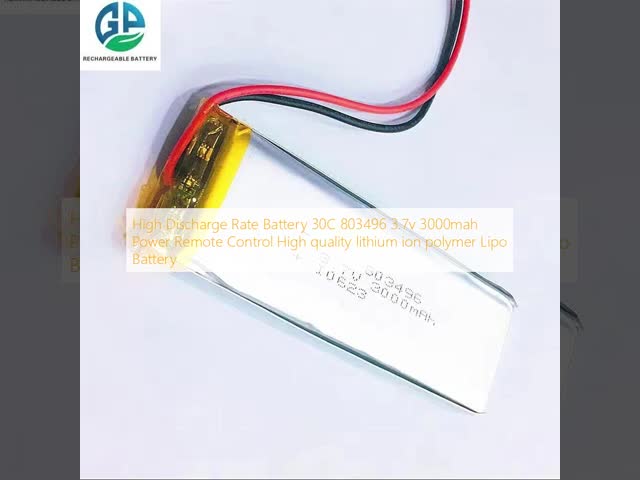 High Discharge Rate 30C 3000mAh 3.7V Lithium Polymer Battery Pack Lipo Battery for Remote Control