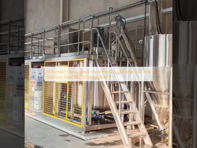 Automatic Corrugated Sheet Pasting Machine SUS 304 Stainless Steel 800-2500kgs/Batch