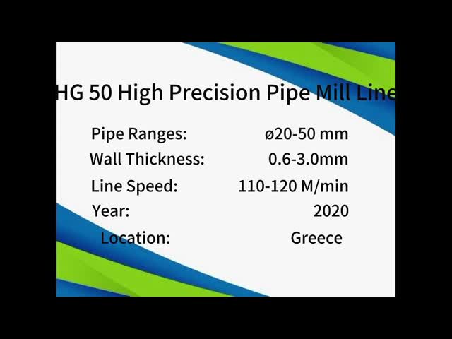Heavy Duty ERW Pipe Mill Machine 165mm Max 60m/min