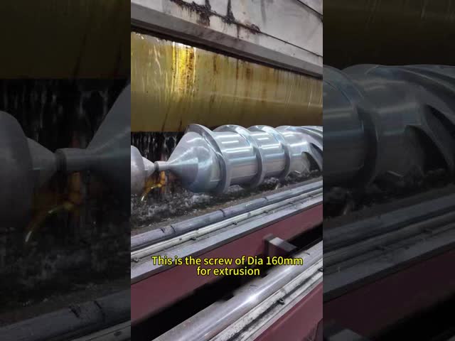 Precision Machined Extruder Screw Barrel with Vents for Air Release and Customizable Base Materials