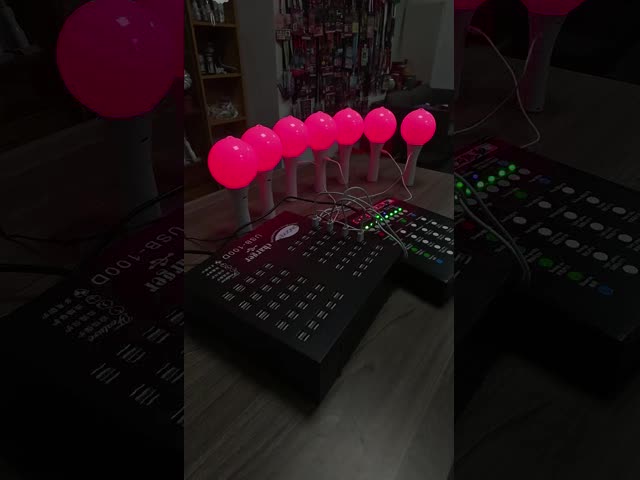 DMX Wireless Controller Providing Wireless Control for Rechargeable LED Ball Sticks Used in Concerts and Multi Day Rehearsals