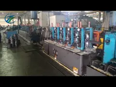 Ligne de fabrication de tubes soudés haute fréquence 70x70-150x150mm 2.0-10.0mm video