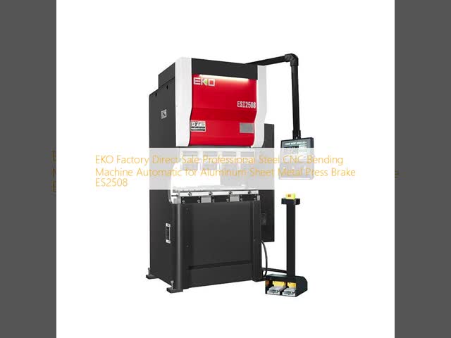 Machine à cintrer CNC en acier professionnelle de vente directe d'usine EKO automatique pour presse plieuse en tôle d'aluminium ES2508 vidéo