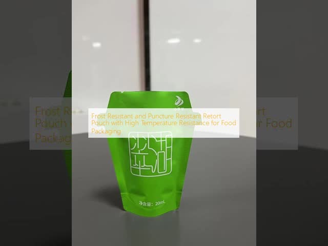 OEM Logo Retort Stand Up Pouches High Temperature Resistance For Food Packaging