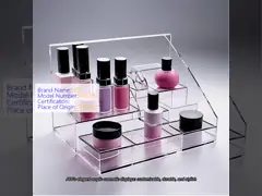 Elegant Acrylic Cosmetic Display Stands – Customizable, Durable, and Stylish Solutions for Makeup Organizers, Retail Counters, and Beauty Brands