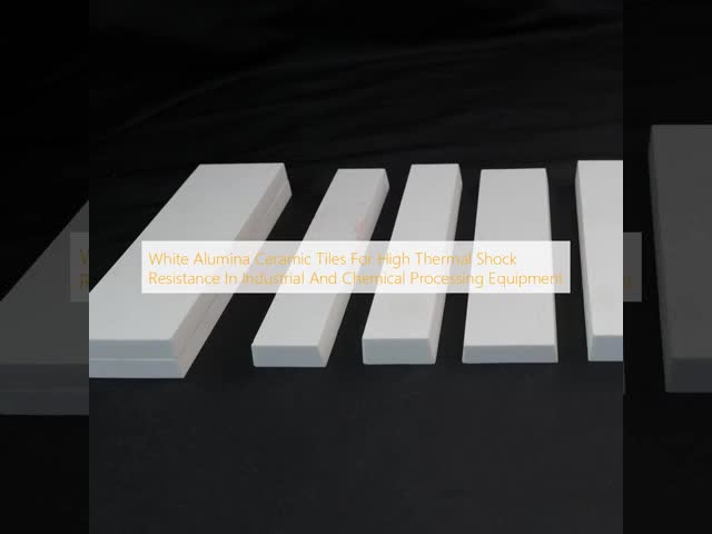 White Alumina Ceramic Tiles With 2000 MPa Compressive Strength And 9 On Mohs Scale Hardness For Industrial And Chemical Processing Equipment