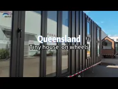 Prefabricated Steel Frame Mini House With Laminate Flooring 110/220V/240v Electrical