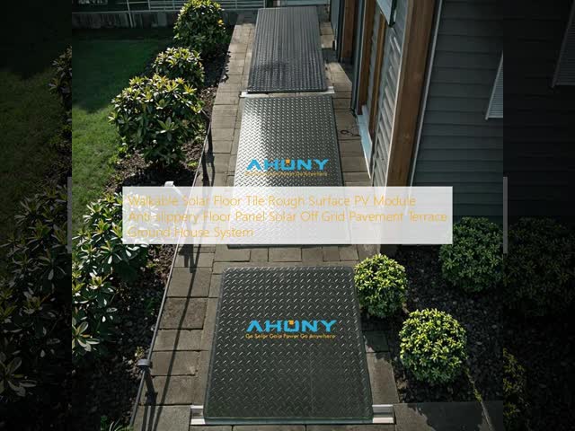 Walkable Solar Floor Tile Rough Surface PV Module Anti-slippery Floor Panel Solar Off Grid Pavement Terrace Ground House System
