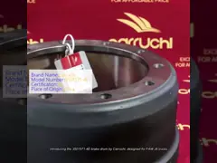 3501571-4E Pour les pièces FAW ALEX Tambour de frein video