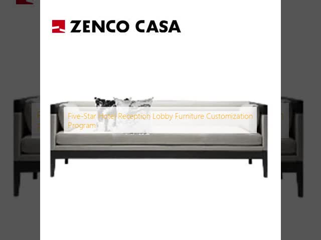Five-Star Hotel Reception Lobby Furniture Customization Program