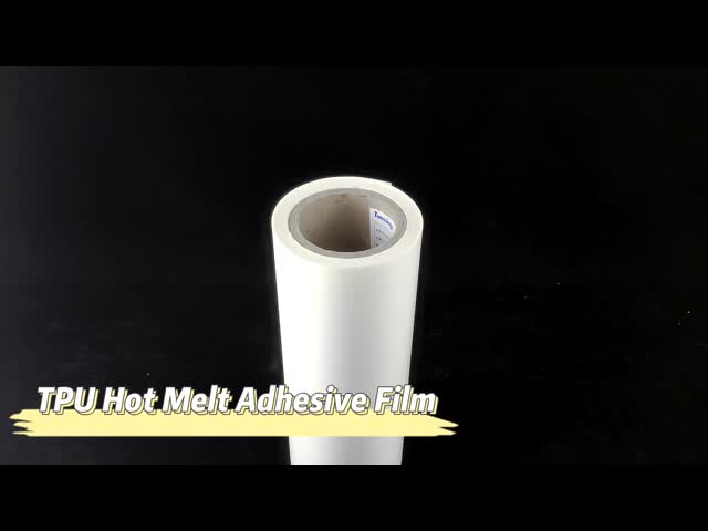 TPU Hot Melt Adhesive Film Low Temp Activation With Glassine Release Paper  Customizable Width Thickness High Strength Hot Melt Adhesive Film For Bonding MDF Wood