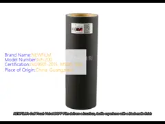 Filme térmico macio 30 Mic Black Color Matt da laminação de veludo BOPP do toque