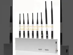 VHF / UHF GPS Signal Jammer 2G 3G Wifi 34dBm With 8 Antennas