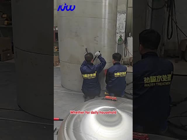 Large stainless steel flocculation tank for water purifying device system