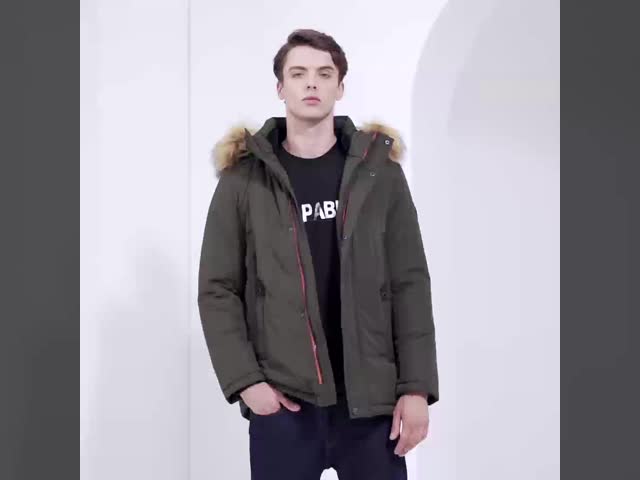 Sports Casual Style Cotton Mens Parka Winter Jacket Waterproof Mens Winter Overcoats