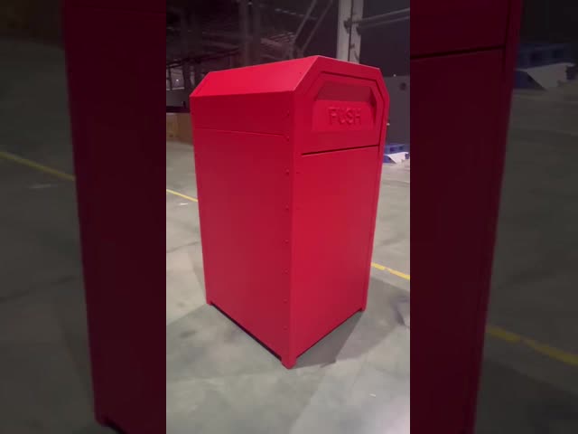 Eco-Friendly Stainless Steel Trash Can with Customized Size and Logo for Commercial Use