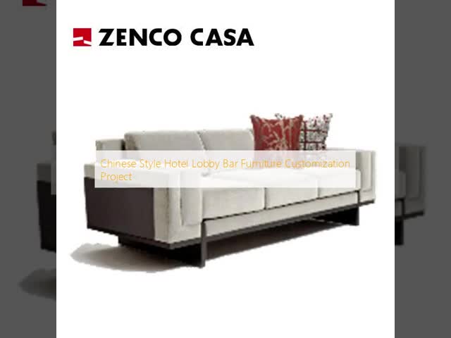 Chinese Style Hotel Lobby Bar Furniture Customization Project