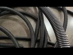 PLC Control Single Wall Corrugated Pipe Production Line Extruder Output 75KGH