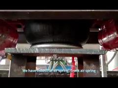 Sellado del airbag enrollado del doble industrial de la amortiguación de aire con resorte M/31062 6X2 del reborde