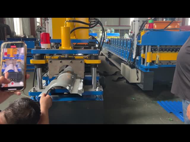 Hydraulic Pressing Ridge Cap Roll Forming Machine with High Grade 45# Steel and 15 Forming Steps