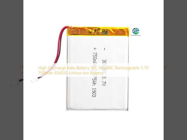 750mAh 30C High Discharge Rate 3.7V Lithium Polymer Battery Rechargeable LiPo Battery for Toys and Kids Cars