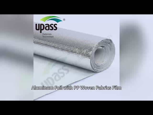 Radiant Barrier Insulation Roll with Aluminum Foil Reinforced PP Woven Fabric - 85/90/Custom GSM, Corrosion Resistant, Flame Retardant