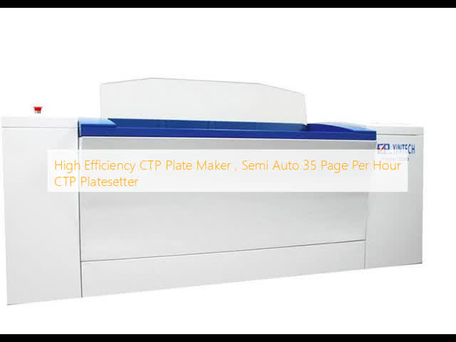 High Efficiency CTP Plate Maker , Semi Auto 35 Page Per Hour CTP Platesetter