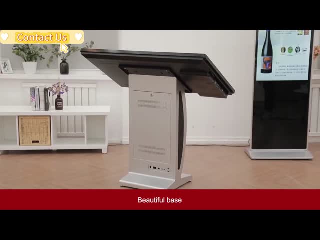 Hot Selling Floor Stand Interactive Kiosk Android System Horizontal Display Interactive Information Touch Screen Monitor Kiosk