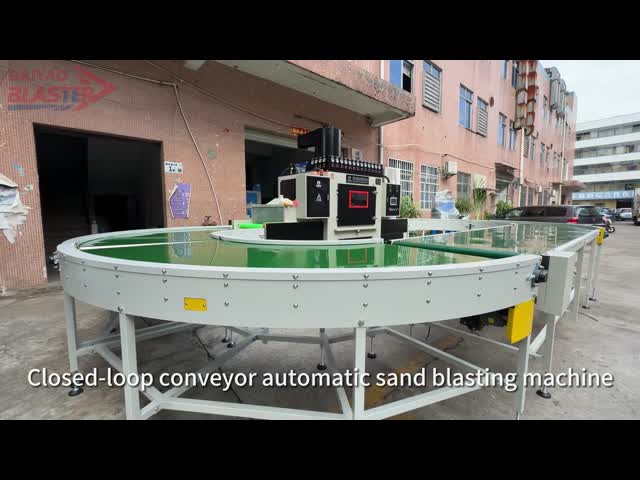 Closed-loop System Conveyor Type Automatic Sand Blasting Machine
