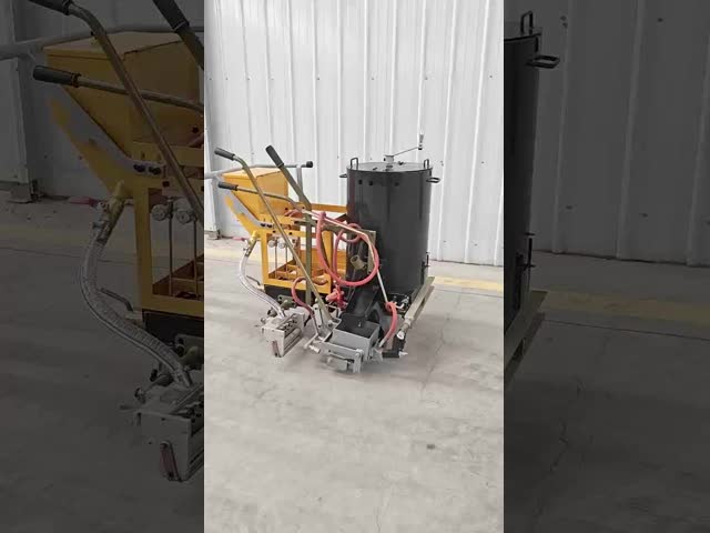 Hand Pushing Thermoplastic Road Marking Machine with 100-450mm Marking Width