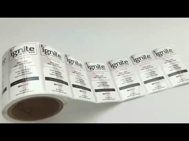 Waterproof Vinyl Wine Label Custom Order Self Adhesive Sticker for Craft Beverage Packaging