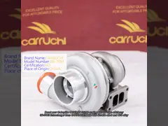 High Efficiency 0R-7983 Turbocharger 187-1603 D6N/D5N 3126B Engine Spare Parts