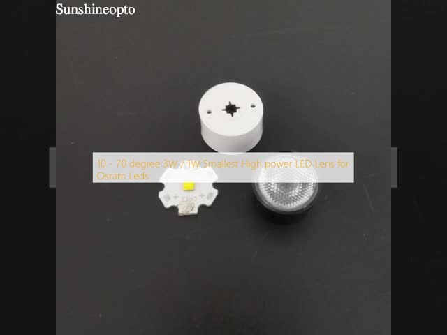 10 - 70 degree 3W / 1W Smallest High power LED Lens for Osram Leds