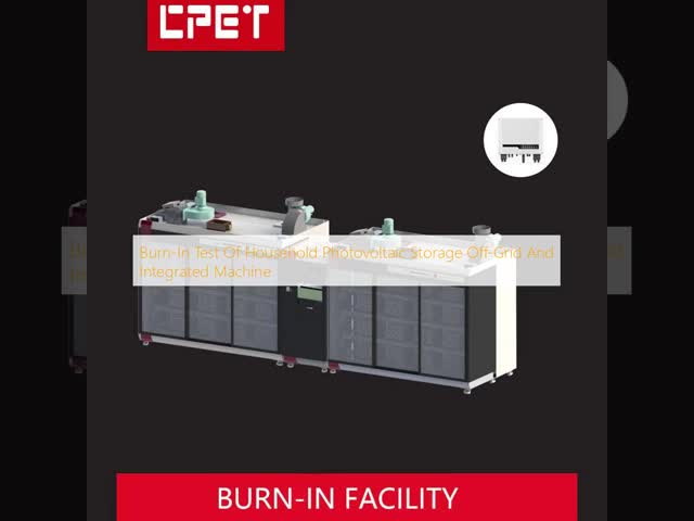 60A Total Input Current Burn-In Test System with 5100*1500*2050mm Overall Size and 12 Months Warranty for Photovoltaic Storage Testing