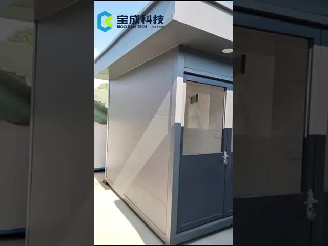 Steel Structure Outdoor Community Sanitation Garbage Waste Sorting Collection  Room Transfer Station