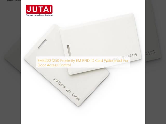 EM4200 125K Proximity EM RFID ID Card Waterproof For Door Access Control