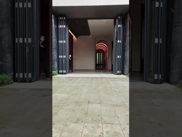 Aesthetics Swing Left Aluminum Folding Glass Doors Aluminum Glass Bifold Doors
