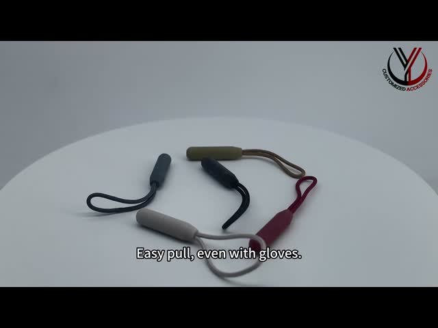Waterproof Silicone TPU PVC Zipper Puller For Travel Backpack