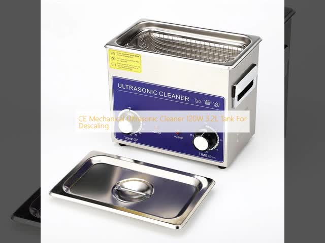 CE Certified Mechanical Ultrasonic Cleaner with 1 Year Warranty for Descaling 120W 3.2L Tank