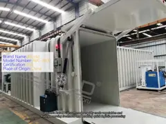 Vácuo vegetal de R404A - energia hidráulica de processamento logística refrigerando da máquina video